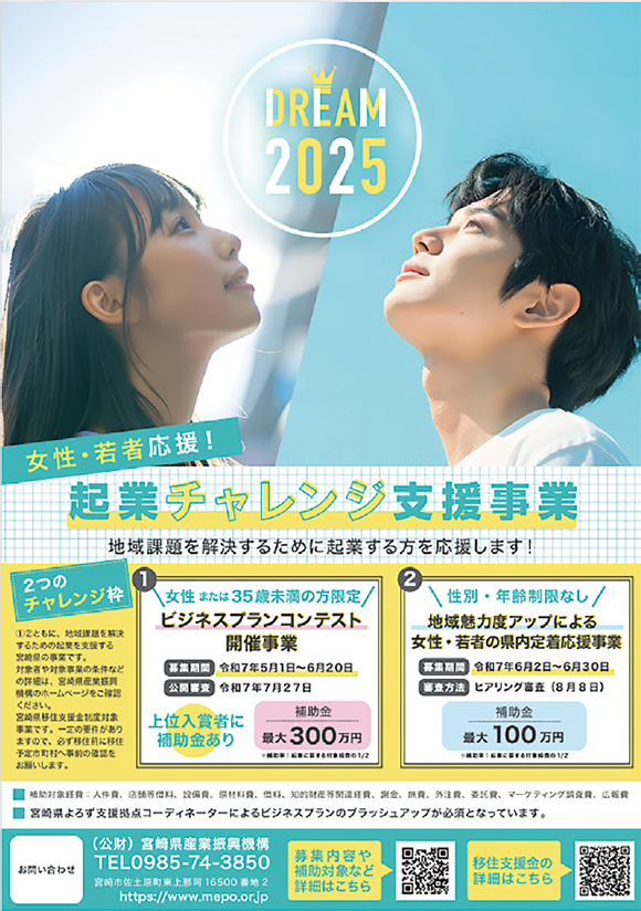 女性・若者応援！起業チャレンジ支援事業