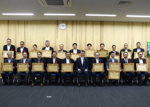 防災庁舎建設表彰式1
