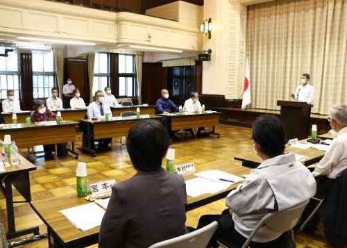令和2年度第1回宮崎県水産業・漁村振興協議会の様子