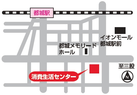 地図（都城支所）